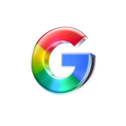 Google logo with 3d render opaque glass material soft glow multicolor removebg preview